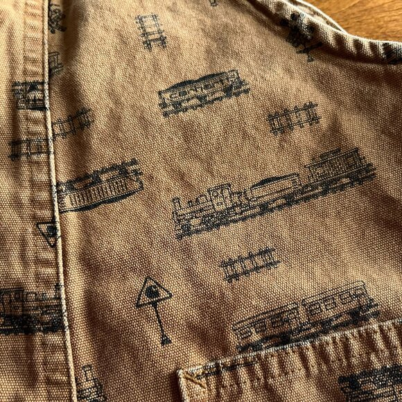 Carhartt tan train overalls 4T - Picture 8 of 9